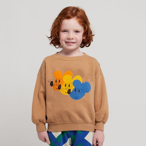 Bobo Choses Multicolor Mouse Sweatshirt