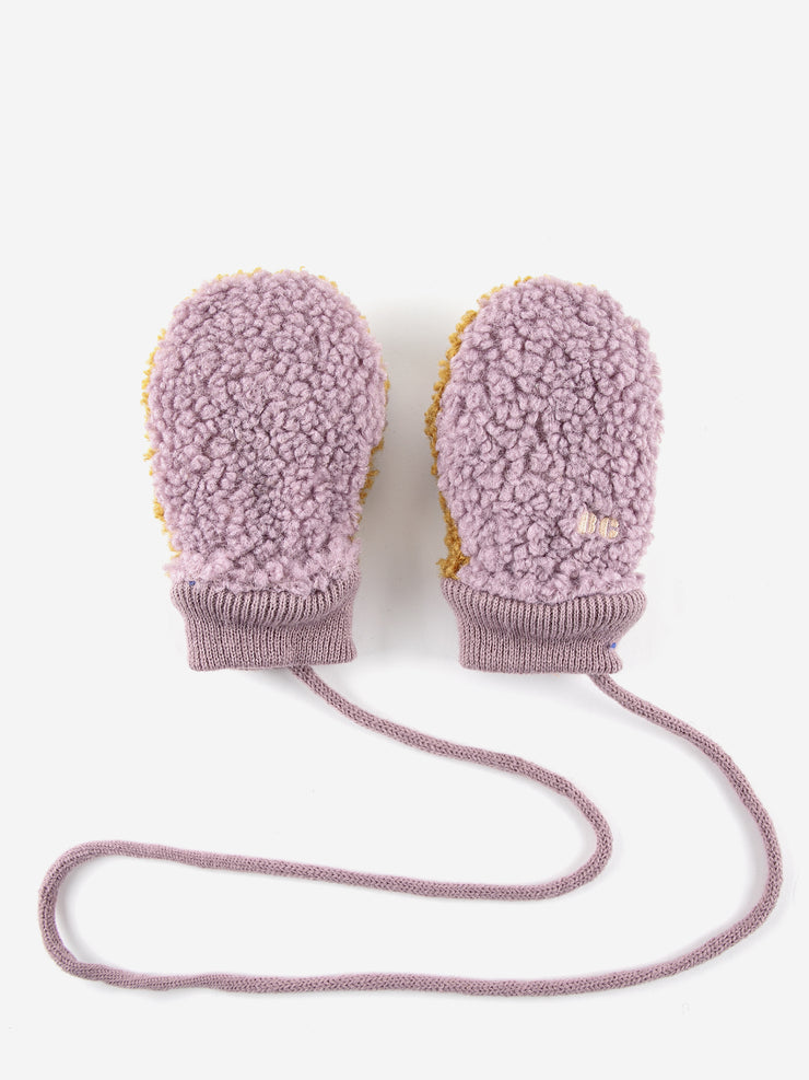 Bobo Choses Baby Color Block Gloves - Lavender