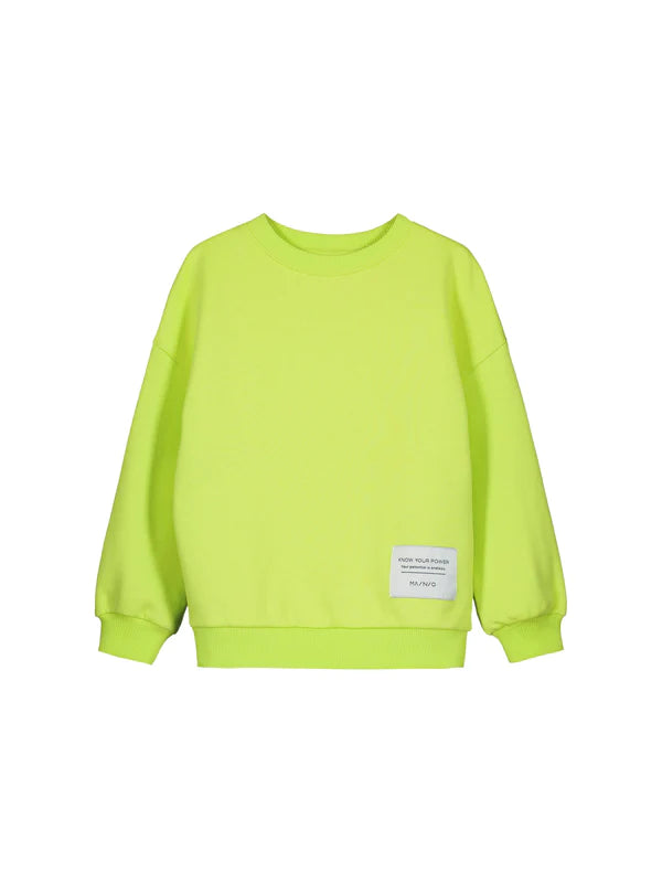 Mainio Superpower Sweatshirt - Acid Lime (1/2Y)