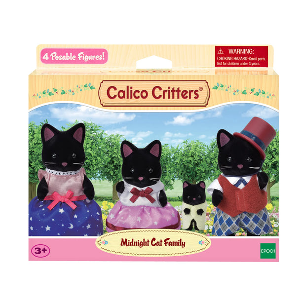 Calico Critters - Black Cat Family
